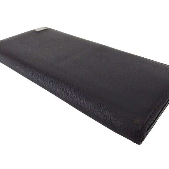 DUNHILL Long Wallet Side Car Leather Authentic - Picture 10 of 11